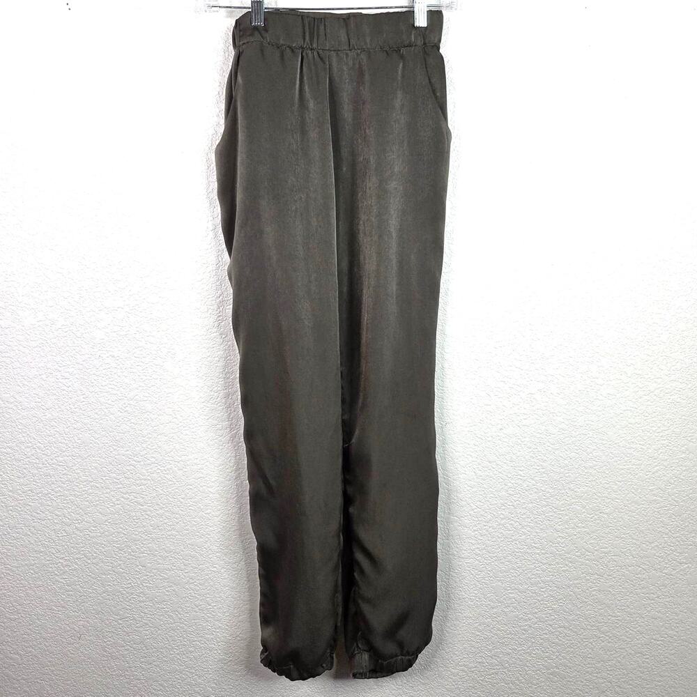 Emerald Shimmer Silky Jogger Pants